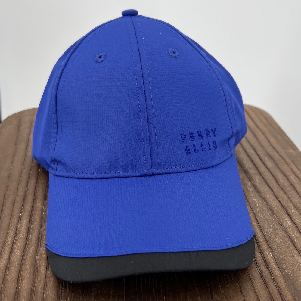 Perry Ellis Portfolio Mens Blue Performance Baseball Cap Hat NWT